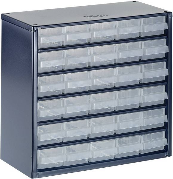Produktbild: raaco 630-00 Kleinteilemagazin (B x H x T) 306 x 283 x 150 mm Anzahl F&auml;cher: 30 Inhalt 1 St.