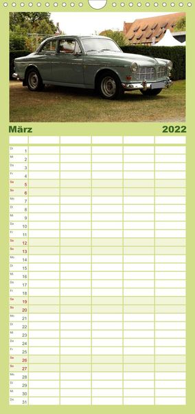 Produktbild: Familienplaner Oldtimer vergangenger Jahrzehnte (Wandkalender 2022 , 21 cm x 45 cm, hoch)