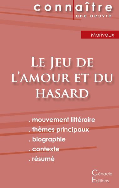 Produktbild: Fiche de lecture Le Jeu de l'amour et du hasard de Marivaux (Analyse litt&eacute;raire de r&eacute;f&eacute;rence et r&eacute;sum&eacute; complet)