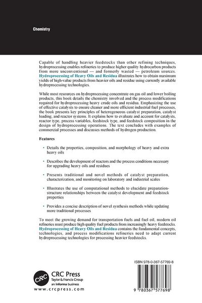 Produktbild: Hydroprocessing of Heavy Oils and Residua