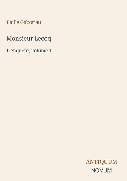 Produktbild: Monsieur Lecoq