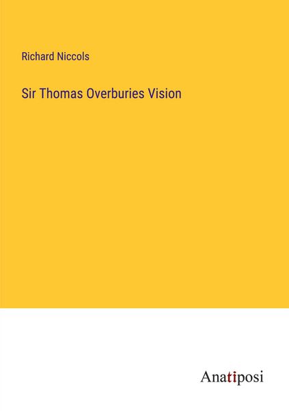 Produktbild: Sir Thomas Overburies Vision