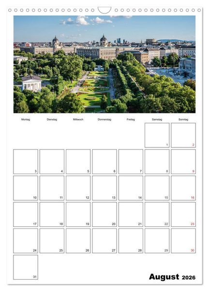Produktbild: Mein Wien. Juwel an der Donau (Wandkalender 2026 DIN A3 hoch), CALVENDO Monatskalender