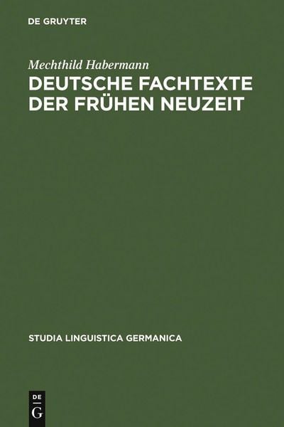 Produktbild: Deutsche Fachtexte der fr&uuml;hen Neuzeit
