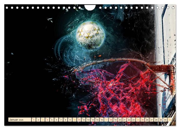 Produktbild: Basketball extrem (Wandkalender 2026 DIN A4 quer), CALVENDO Monatskalender
