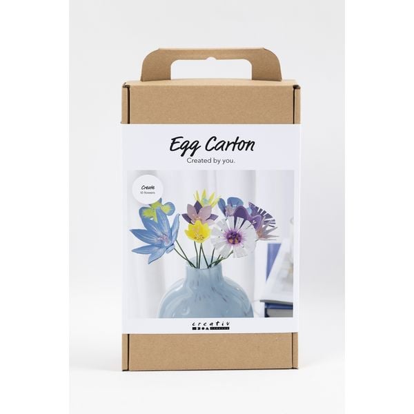 Produktbild: Creativ Company Kreativ Set Eierkarton-Blumen, Pastellfarben