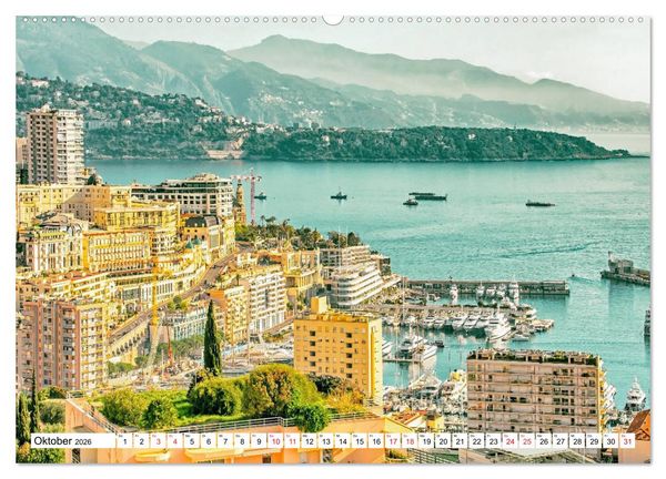 Produktbild: Monaco - Reiseziel am Mittelmeer (Wandkalender 2026 DIN A2 quer), CALVENDO Monatskalender
