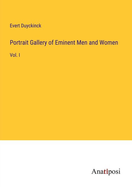 Produktbild: Portrait Gallery of Eminent Men and Women