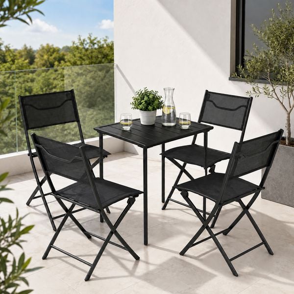 Produktbild: 5 tlg. Bistroset Balkonset Gartenset Sumila 80x55