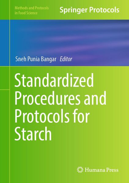 Produktbild: Standardized Procedures and Protocols for Starch