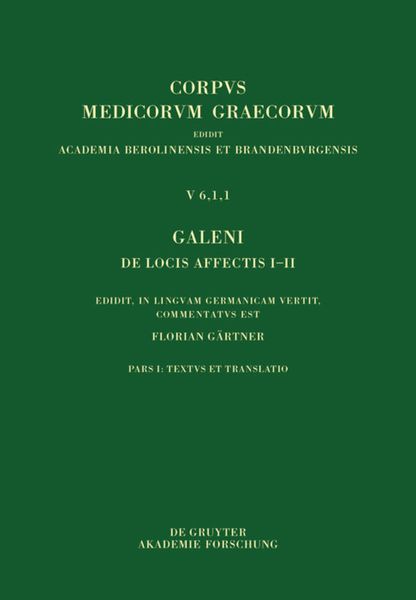 Produktbild: Galeni De locis affectis I&ndash;II