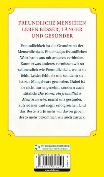 Produktbild: &Uuml;ber die Kunst, ein freundlicher Mensch zu sein