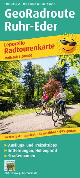 Produktbild: GeoRadroute Ruhr-Eder