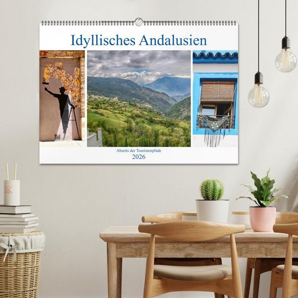 Produktbild: Idyllisches Andalusien (Wandkalender 2026 DIN A2 quer), CALVENDO Monatskalender