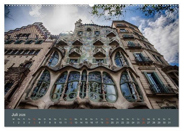 Produktbild: Barcelona - Faszinierende Architektur (Wandkalender 2026 DIN A2 quer), CALVENDO Monatskalender