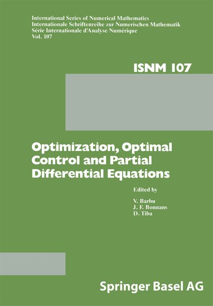 Produktbild: Optimization, Optimal Control and Partial Differential Equations