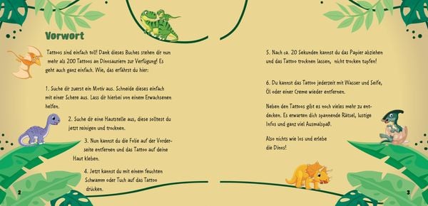 Tattoobuch Dinosaurier
