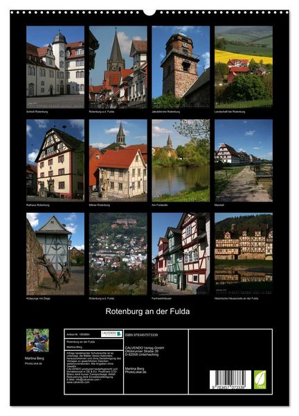 Rotenburg an der Fulda (hochwertiger Premium Wandkalender 2025 DIN A2 hoch), Kunstdruck in Hochglanz