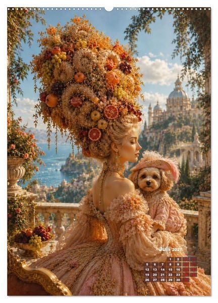 Produktbild: Rococo Tr&auml;ume (Wandkalender 2027 DIN A2 hoch), CALVENDO Monatskalender