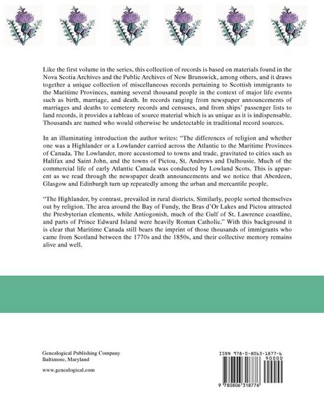 Produktbild: Some Early Scots in Maritime Canada. Volume II