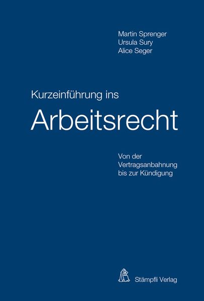 Produktbild: Kurzeinf&uuml;hrung ins Arbeitsrecht