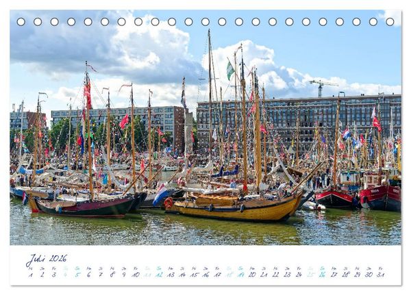 Produktbild: SAIL Amsterdam (Tischkalender 2026 DIN A5 quer), CALVENDO Monatskalender