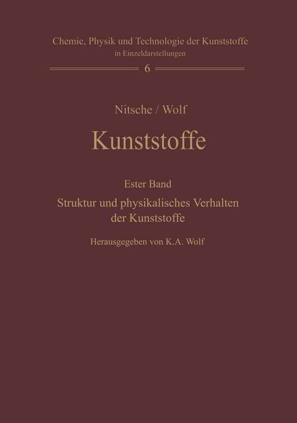 Produktbild: Kunststoffe. Struktur, physikalisches Verhalten und Pr&uuml;fung