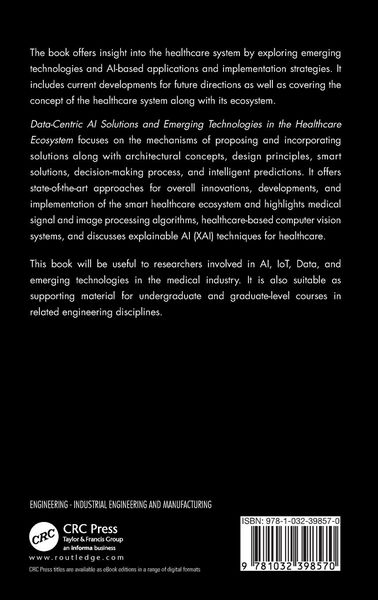 Produktbild: Data-Centric AI Solutions and Emerging Technologies in the Healthcare Ecosystem