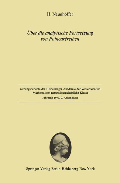 Produktbild: &Uuml;ber die analytische Fortsetzung von Poincar&eacute;reihen