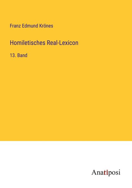 Produktbild: Homiletisches Real-Lexicon