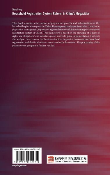 Produktbild: Household Registration System Reform in China's Megacities