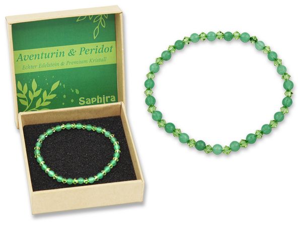 Produktbild: Aventurin Saphira Edelsteinarmband