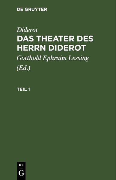 Produktbild: Das Theater des Herrn Diderot. Teil 1