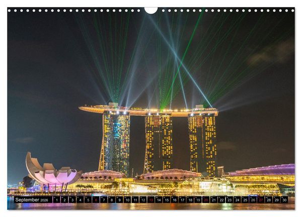 Produktbild: Asien - Singapur (Wandkalender 2026 DIN A3 quer), CALVENDO Monatskalender