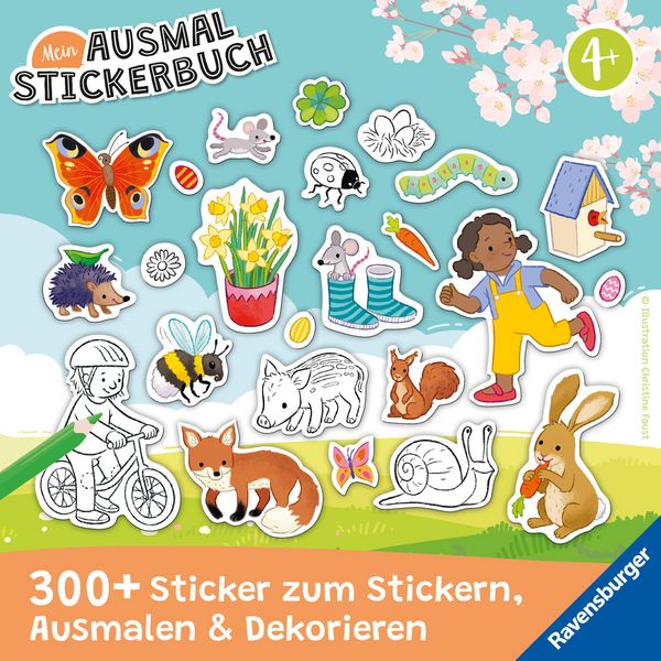 Produktbild: Mein Ausmalstickerbuch - Fr&uuml;hling