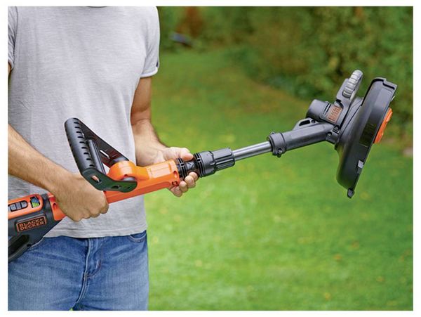 Produktbild: Black & Decker Akku Akku-Rasentrimmer inkl. Akku, inkl. Ladeger&auml;t, H&ouml;henverstellbarer Griff 18 V 4 Ah Schnittbreite (max.): 30 cm