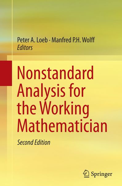 Produktbild: Nonstandard Analysis for the Working Mathematician