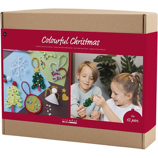 Produktbild: Creativ Company Kreativ Mix Bunte Weihnachten, Weihnachtsfiguren, Sortierte Farben