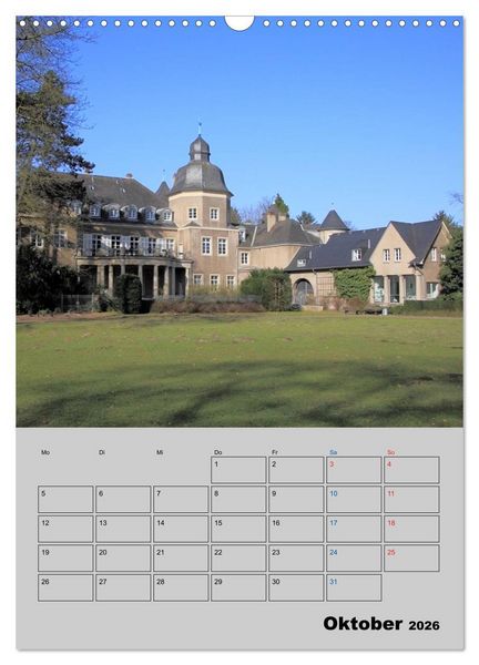 Produktbild: D&uuml;sseldorfer Burgen und Schl&ouml;sser (Wandkalender 2026 DIN A3 hoch), CALVENDO Monatskalender