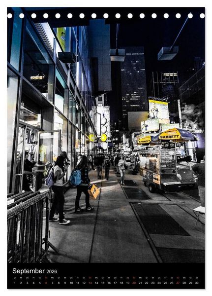 Produktbild: NEW YORK &ndash; street view (Tischkalender 2026 DIN A5 hoch), CALVENDO Monatskalender