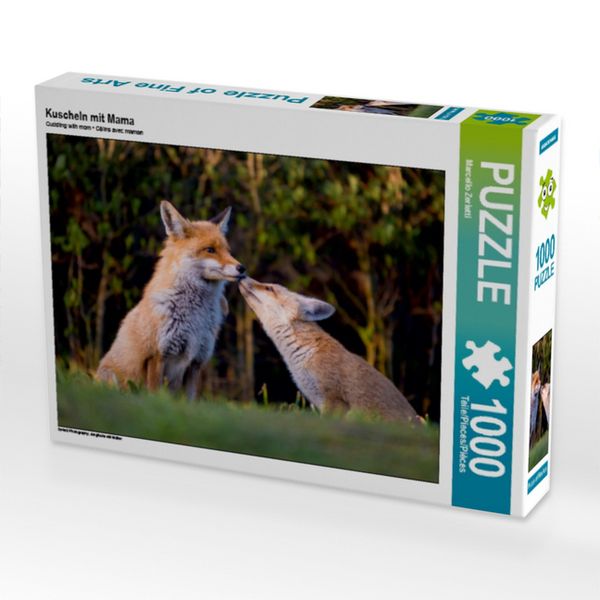 Produktbild: CALVENDO Puzzle Kuscheln mit Mama | 1000 Teile Lege-Gr&ouml;&szlig;e 64x48cm Foto-Puzzle f&uuml;r gl&uuml;ckliche Stunden