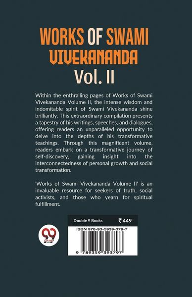 Produktbild: Works Of Swami Vivekananda Vol. II