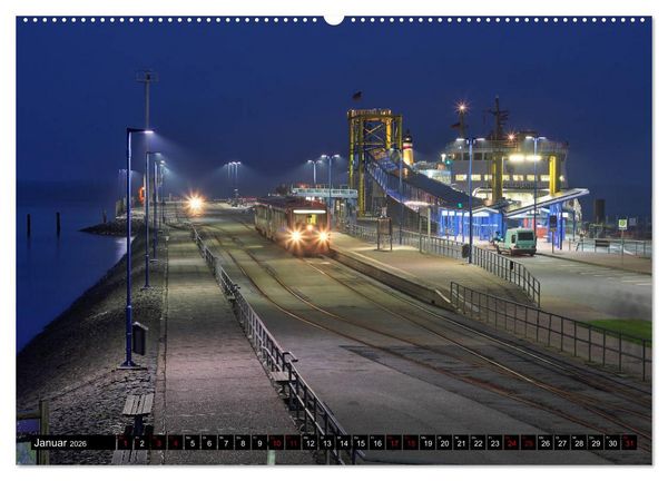 Produktbild: Norddeutsche Eisenbahnen (Wandkalender 2026 DIN A2 quer), CALVENDO Monatskalender