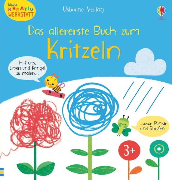 Kleine Kreativ-Werkstatt - Das allererste Buch zum Kritzeln, Taschenbuch von Mary Cartwright,Josephine Thompson, Usborne, 978-1-78941-261-1