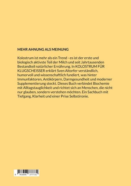 Produktbild: Kolostrum f&uuml;r Klugscheisser