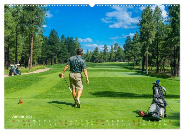 Produktbild: Passion Golf (hochwertiger Premium Wandkalender 2026 DIN A2 quer), Kunstdruck in Hochglanz