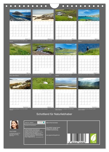 Produktbild: Schottland f&uuml;r Naturliebhaber (Wandkalender 2026 DIN A4 hoch), CALVENDO Monatskalender