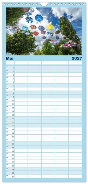Produktbild: Familienplaner 2027 - Allensbach am Bodensee mit 5 Spalten (Wandkalender, 21 x 45 cm) CALVENDO