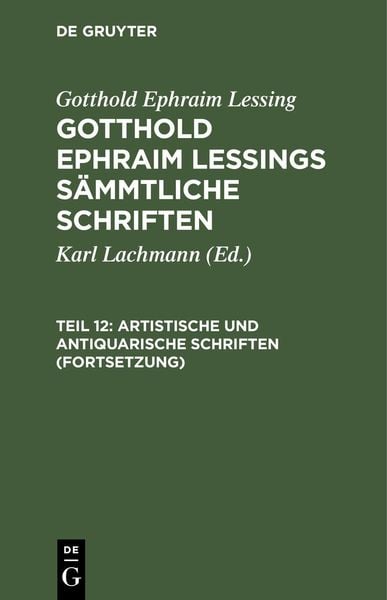 Produktbild: Artistische und antiquarische Schriften (Fortsetzung)