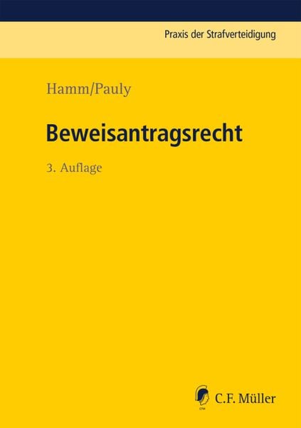 Produktbild: Beweisantragsrecht
